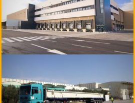 Transporte de estructura para nuevo centro logístico de Lidl