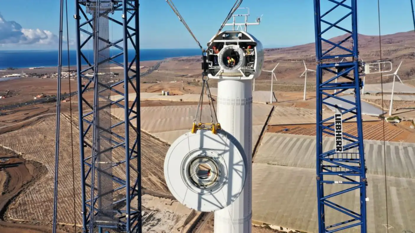Montaje del Aerogenerador E-147-9