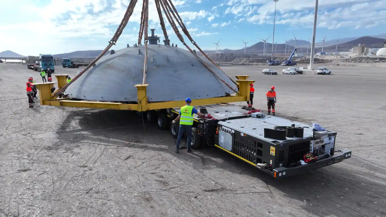 Transportes especiales esferas puerto de granadilla